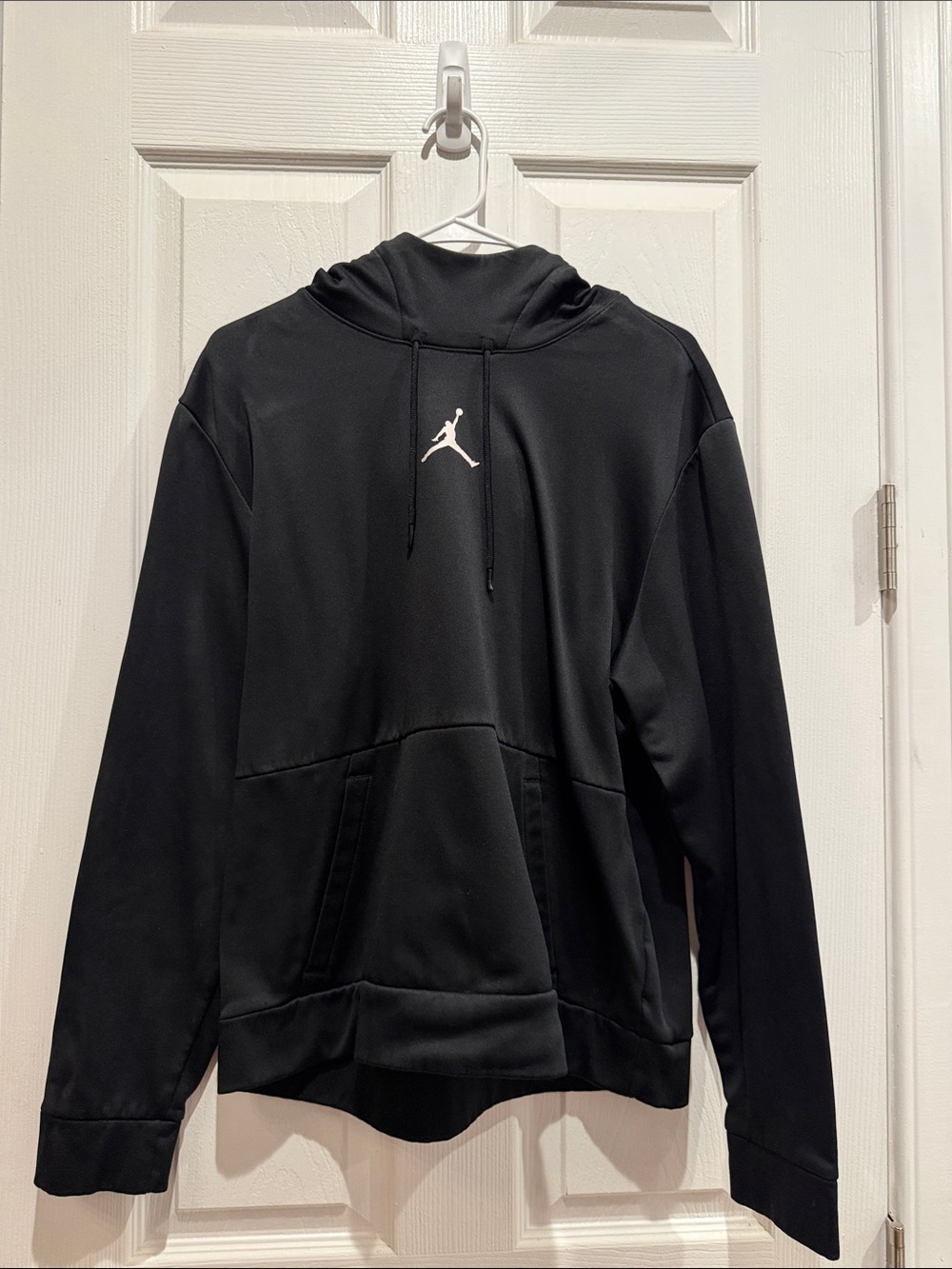 Jordan Black Pullover Hoodie with White Jumpman